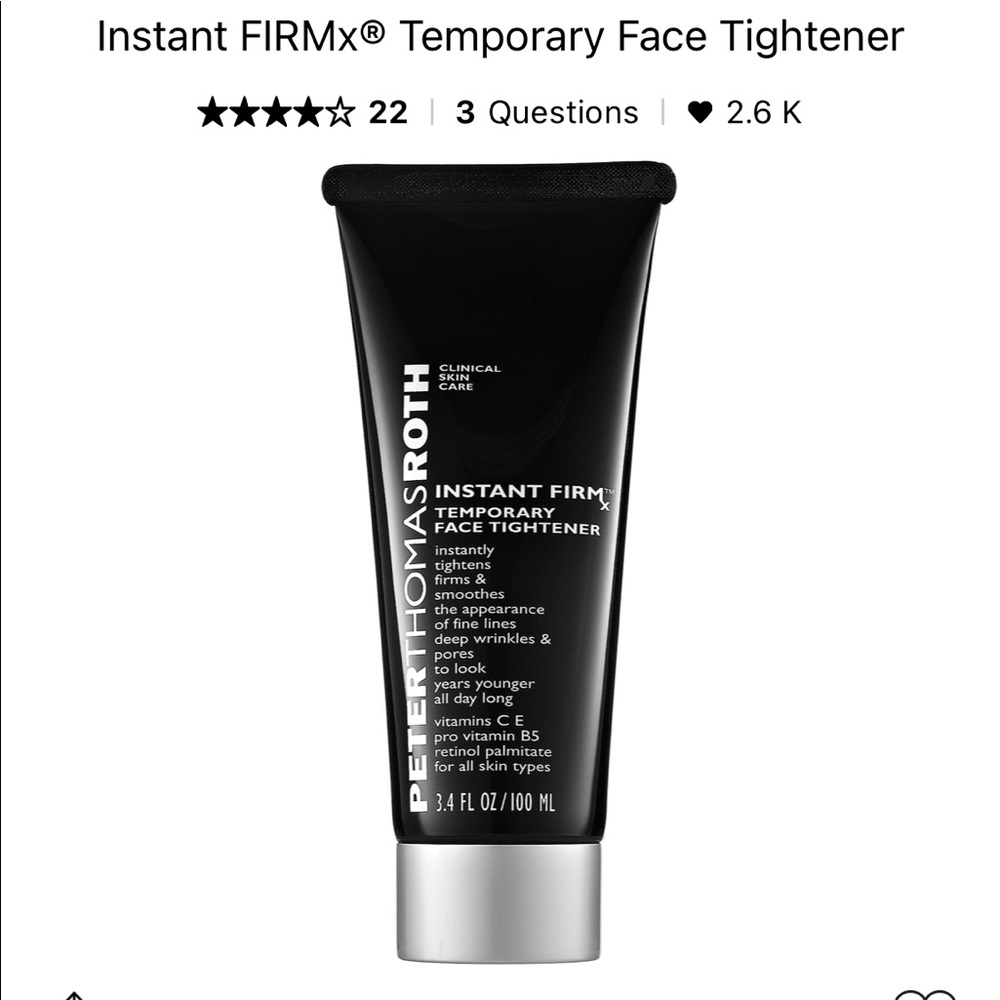Peter Thomas Roth Instant Firm Temporary Face Tightener.